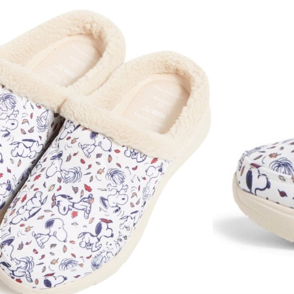 Vera Bradley Peanuts® VB Cloud 2-Mile Cozy Mule New w/Box 7 Snoopy Fall Rare